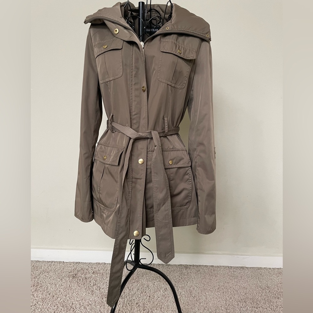 Women’s Ellen Tracy army green Trenchcoat Size XS